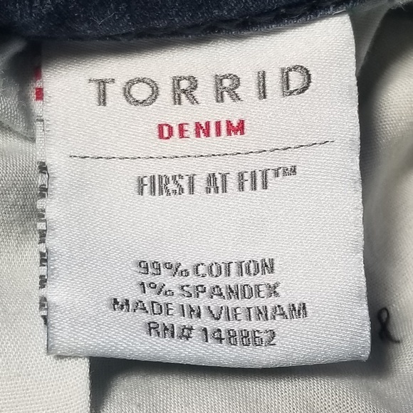 Torrid Denim First at Fit Slim Boot Jeans Sz. 28T - Picture 11 of 12